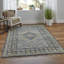 Fillmore Transitional Medallion, Blue/Gray, 2'-6" X 8' Runner-1583739528