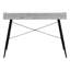 Bureau d'ordinateur, bureau personnel, ordinateur portable, tablettes de rangement, L 48 po, travail, stratifié, métal, contemporain, moderne