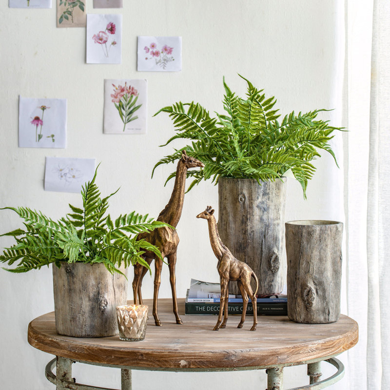 Ensemble de 2 pots à fleurs Fillmore 6,5 x 6,5 x 6,5 po, petit rond