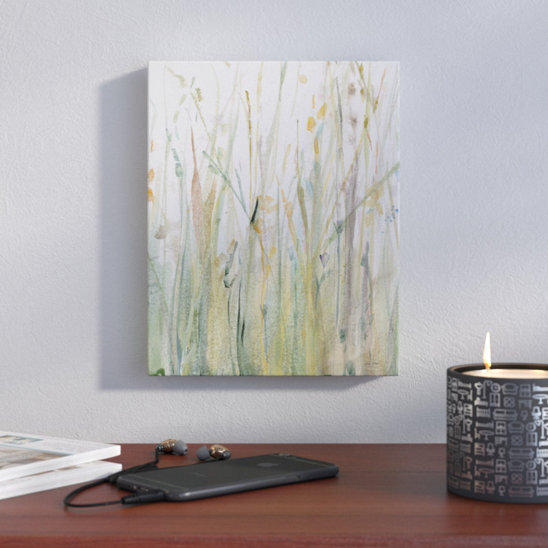 « spring herbe i crop », reproduction sur toile tendue, H 18 po x l 14 po x P 2 po