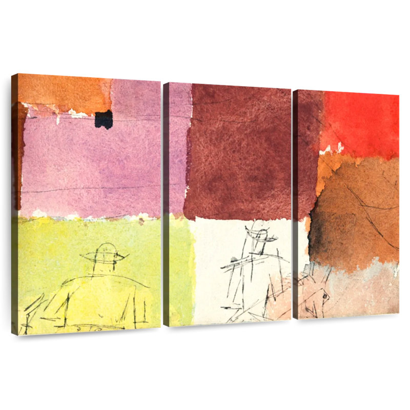 Composition d'Avery avec personnages, H 36 po x l 57 po