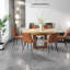 Ensembles de table de salle à manger extensible avec rangement, MDF et métal de style moderne pour la maison et la cuisine