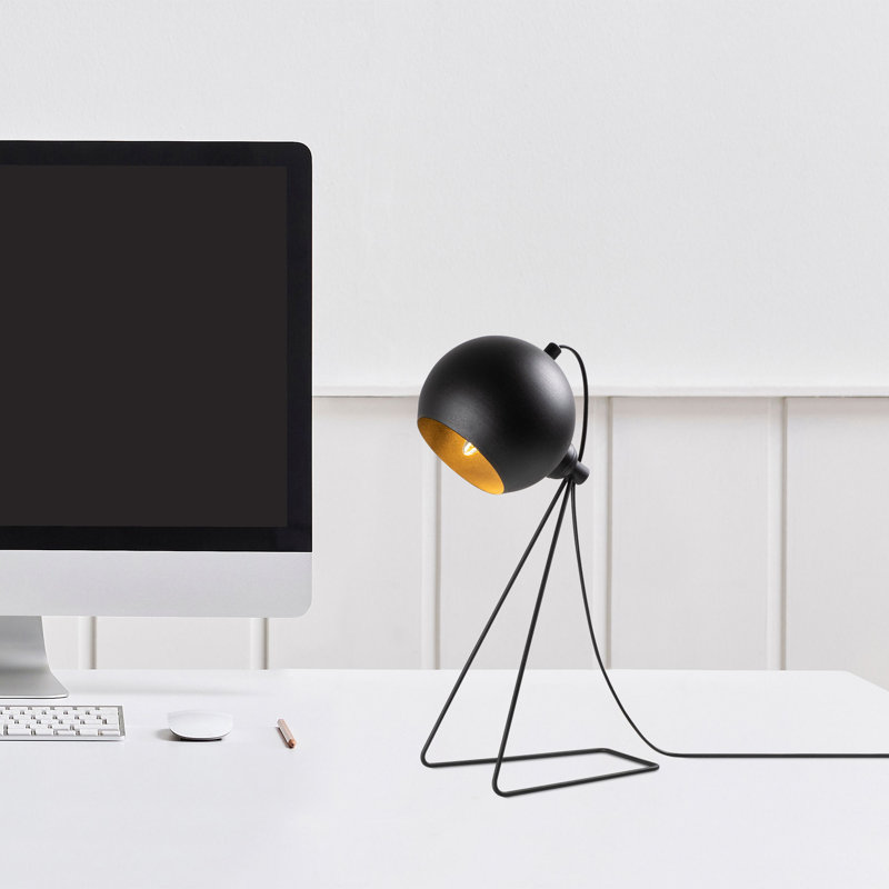 Lampe de table 17,72 "Vallia, Noir