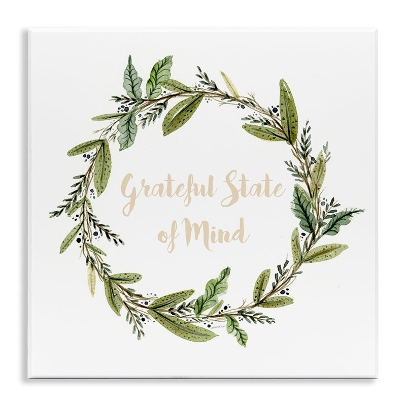 «Grateful State of Mind», art mural sur toile par Leeza Hernandez