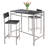 2 - Person Solid Wood Top Four Leg Dining Set