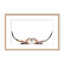Nature Inspired Peeking Longhorn Cow by  - Picture Frame Photograph on Paper-81388113-131284513-131284591