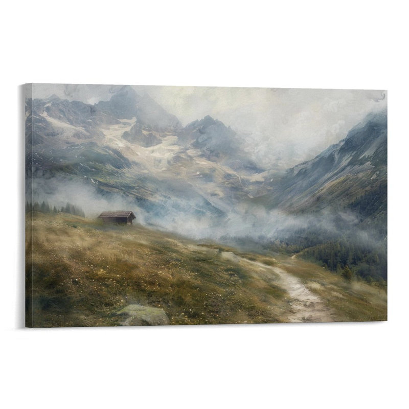 Art mural sur toile 8 "x 12" avec cadre en bois, prêt à être accroché, 08 × 12 pouces