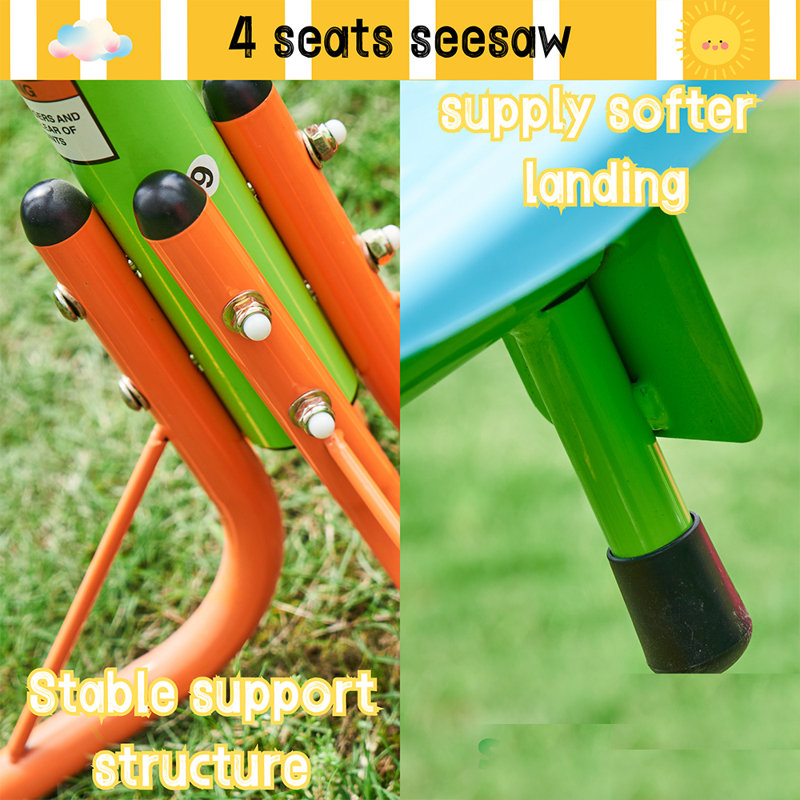 Kids Seesaw Swivel Teeter Totter Playground Equipment 72