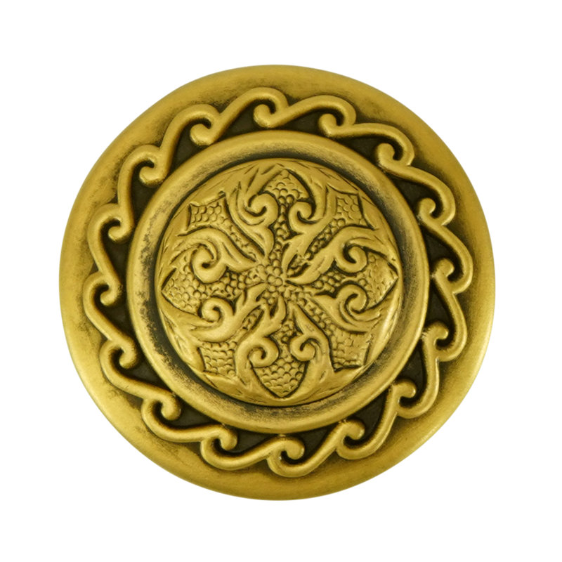 AMERICANA KNOB PLATE, Museum Gold