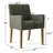 Beste Upholstered Solid Wood Dining Armchair-110651387