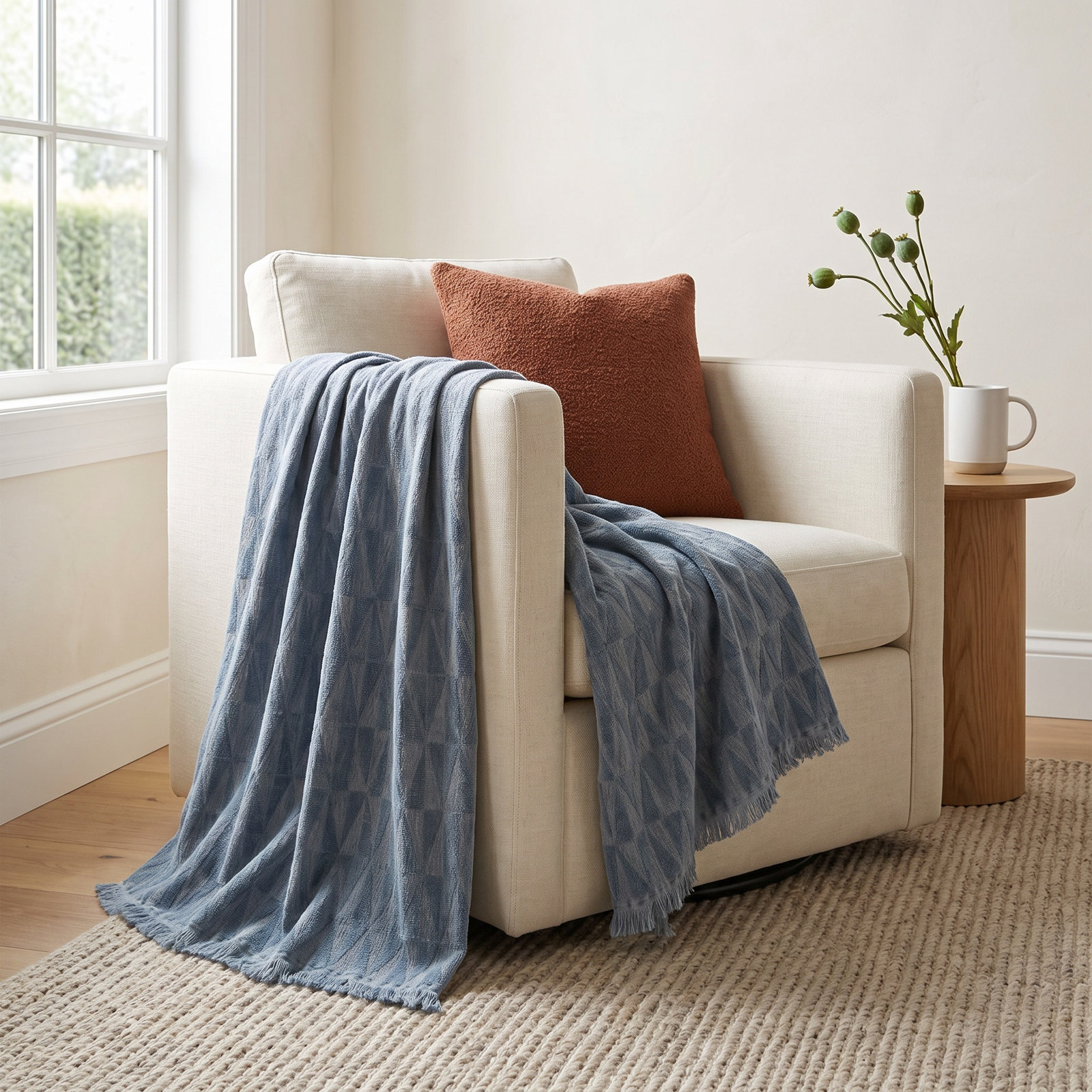 Apex Throw, Dusk Blue