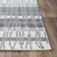 Tapis rayé gris anthracite touffeté à la main-276448045