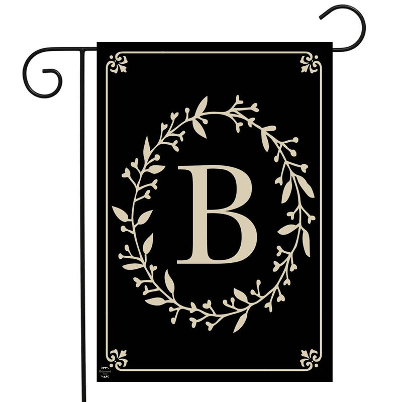  Classic Monogram Letter B Garden Flag