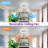Flush Mount Dimmable Ceiling Fan with LED Lights-93776337