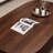 Nut-brown Solid Wood Rectangular Coffee Table-912393453