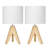 Fidel Solid Wood Tripod Table Lamp-1358070670