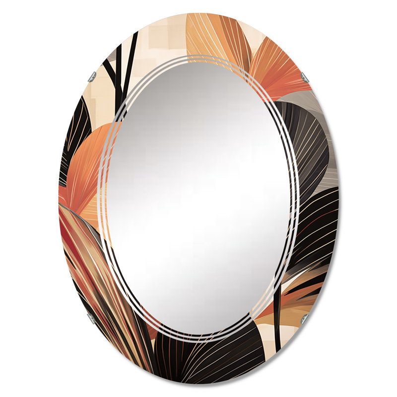 Bohatice - Miroir mural moderne ovale, 30 po x 20 po
