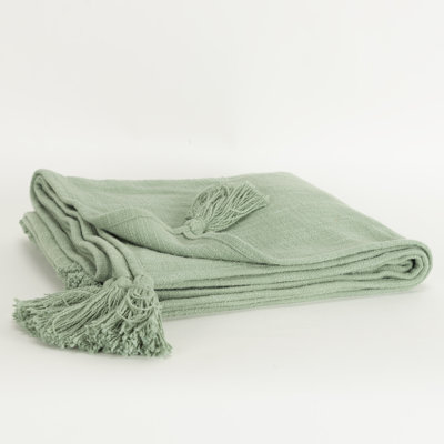 Jeté 100% coton tissé et texturé