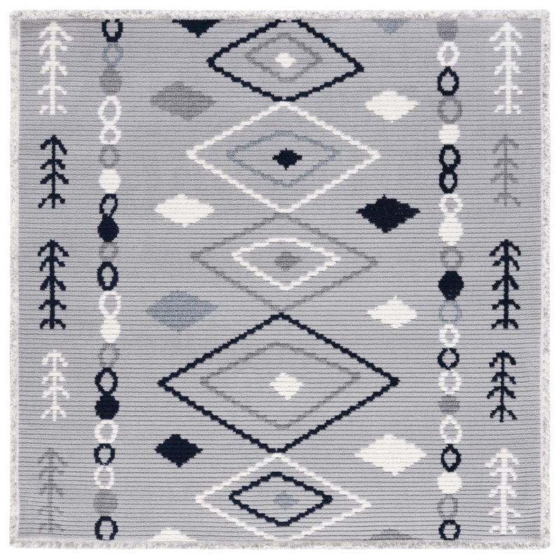 Amais Performance Southwestern Rug, Square 6'7"