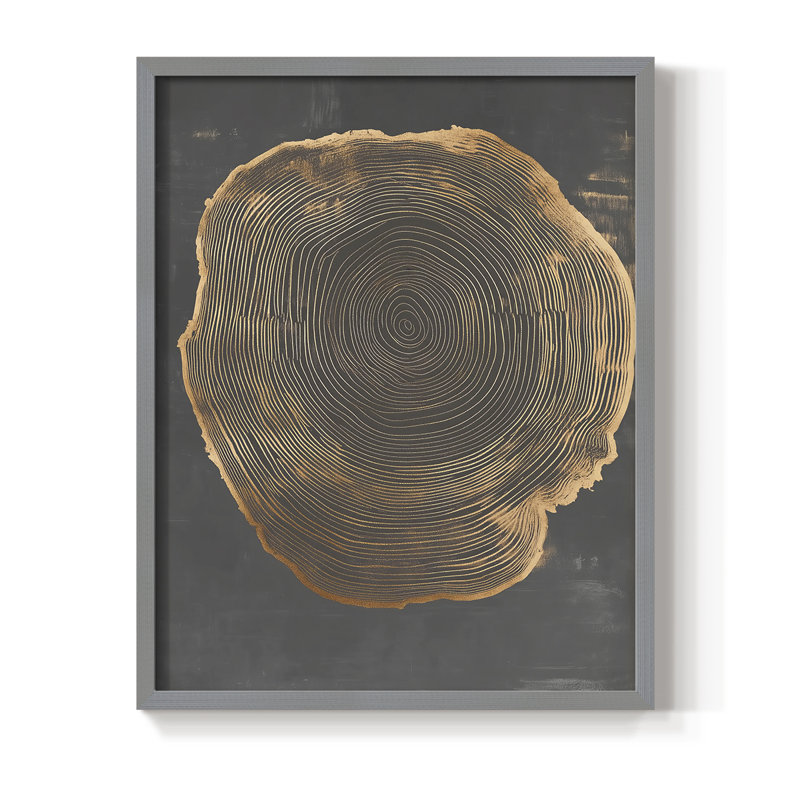 Abstract XCVI Framed Print - Ready To Hang, Gray, 20" H x 16" W