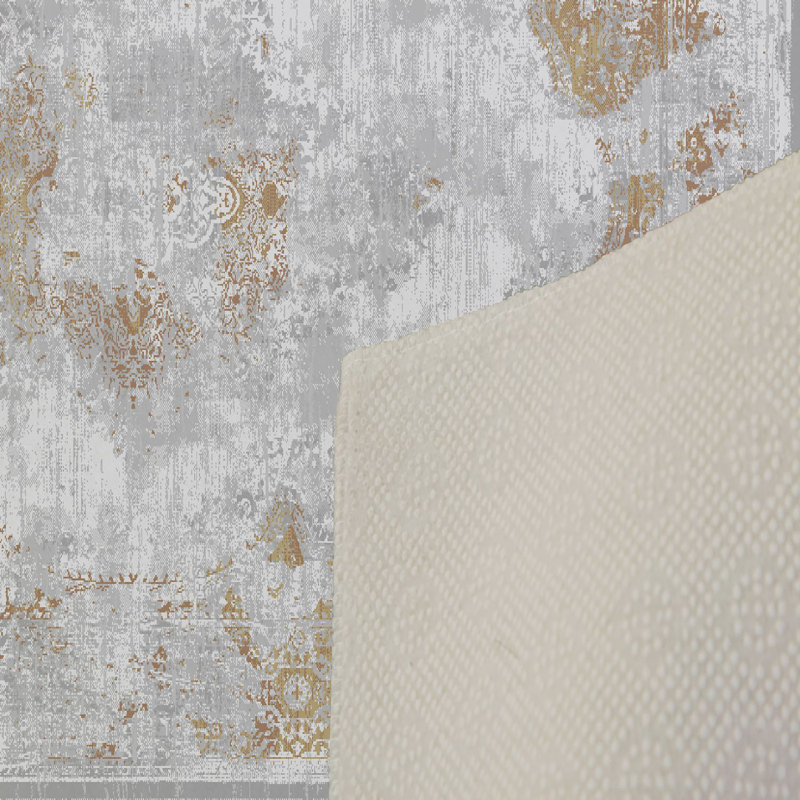 Soft Hall Carpet (2.6 x 4.9 ft), 100% Polyester, 0.3 in Pile Height | Antibacterial, Non-Slip Underside, 650 g/m² | Machine Washable, 3D Digital Print | Perfect for Living Room, Entryway & Bedroom Décor