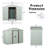 6Ft X 5Ft Outdoor Metal Storage Shed With Metal Foundation-125096941