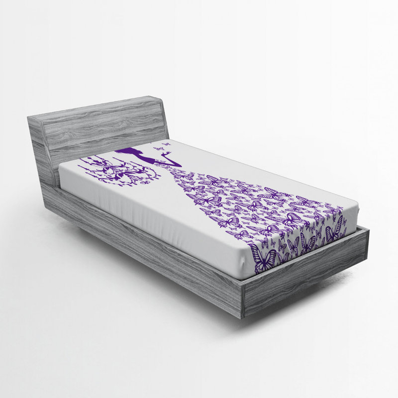 Microfiber Fitted Sheet, Full Fitted Sheet, Purple