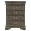Coffre de rangement élégant gris traditionnel-1811112350