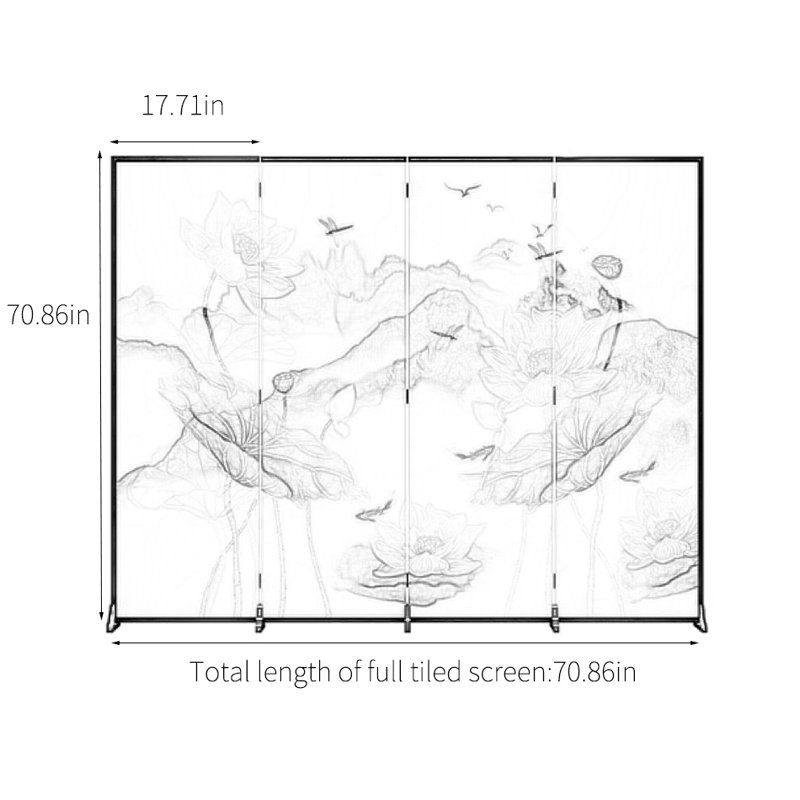 Helena, H 70,86 po x l 70,86 po x P 1,37 po