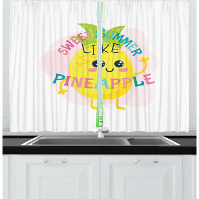 Ruffled Kitchen Curtain