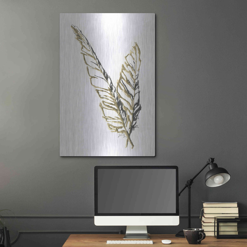 «Gilded Raven Feather» par Chris Paschke, H 36 po x l 24 po