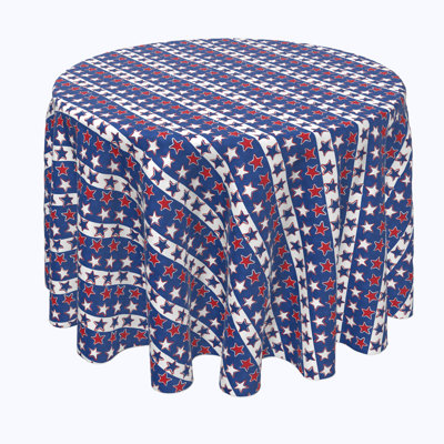 Berkeley Heights Patriotic Scrapbook Stars Tablecloth