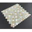 1" Round Glass and Marble Mosaic Tiles