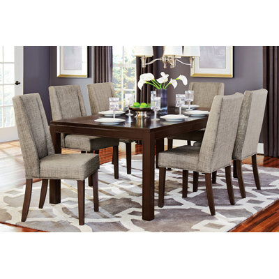 Valfrid 6 - Person Solid Wood Solid Wood Top Four Leg Dining Set
