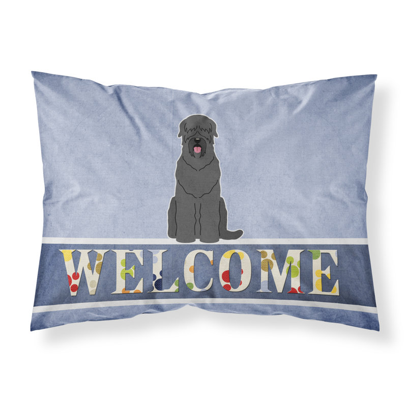 Taie d’oreiller welcome, Terrier russe noir