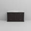 Meuble-lavabo double espresso 60 po X P 22 po D, plateau en marbre de Carrare-117844372