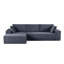 Canapé modulaire convertible Cozyform en velours côtelé doux, canapé confortable moderne avec rembourrage en mousse, canapé-lit modulaire confortable pour le salon, la chambre à coucher, aucun assemblage requis-1534592275