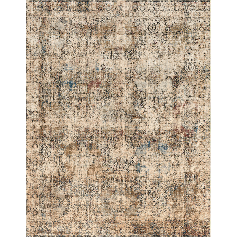 Lydian Area Rug in Earth Tones, Rectangle 5'3" x 7'7"