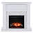 Norcott 45.5'' W White Electric Fireplace