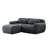 80.3" L-Shaped 2-Seater Sofa with Ottoman-1815100770