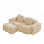 Canapé modulaire en forme de L à 2 places avec passepoil à bord franc, sans assemblage requis, tissu en velours-559036125-559036135