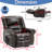 Katrein Lay Flat Leather Match Power Lift Recliner with Massager and Heat, Infinite Position-349881300