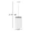 Luminaire suspendu cylindrique 1 lumière Donal
