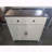 Farmhouse Storage Cabinet with Drawer, Adjustable Shelf, and Walnut Countertop