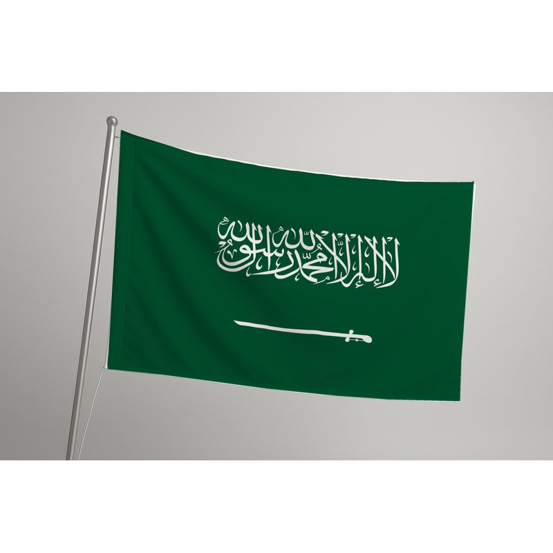 Drapeau saoudien - Drapeau extérieur, H 24 po x l 36 po