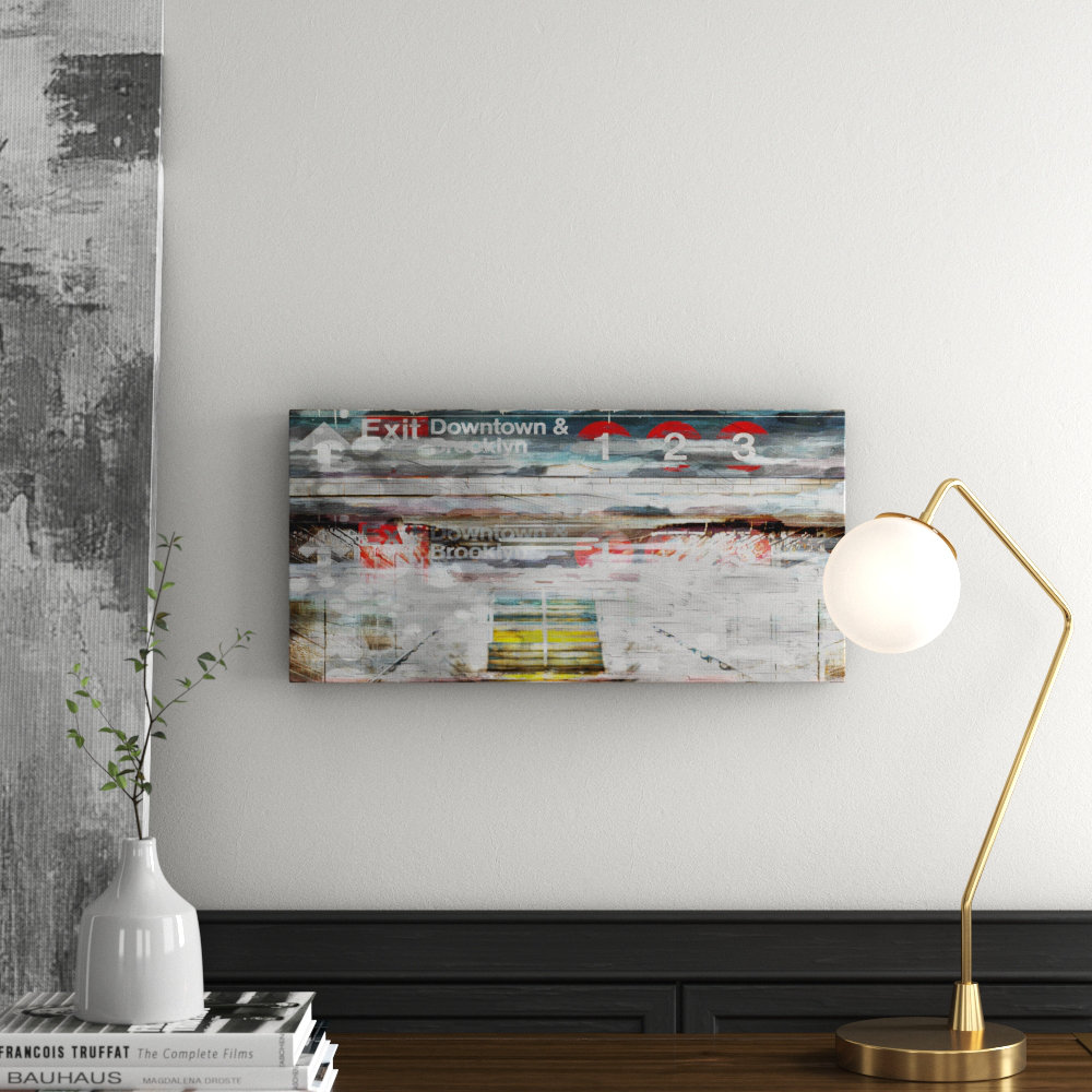 East Urban Home "Exit Downtown" Graphic Art Wrapped on Canvas | Wayfair ...