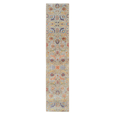 Taschka One-of-a-Kind 2'7" X 12'4" New Age Runner Area Rug in