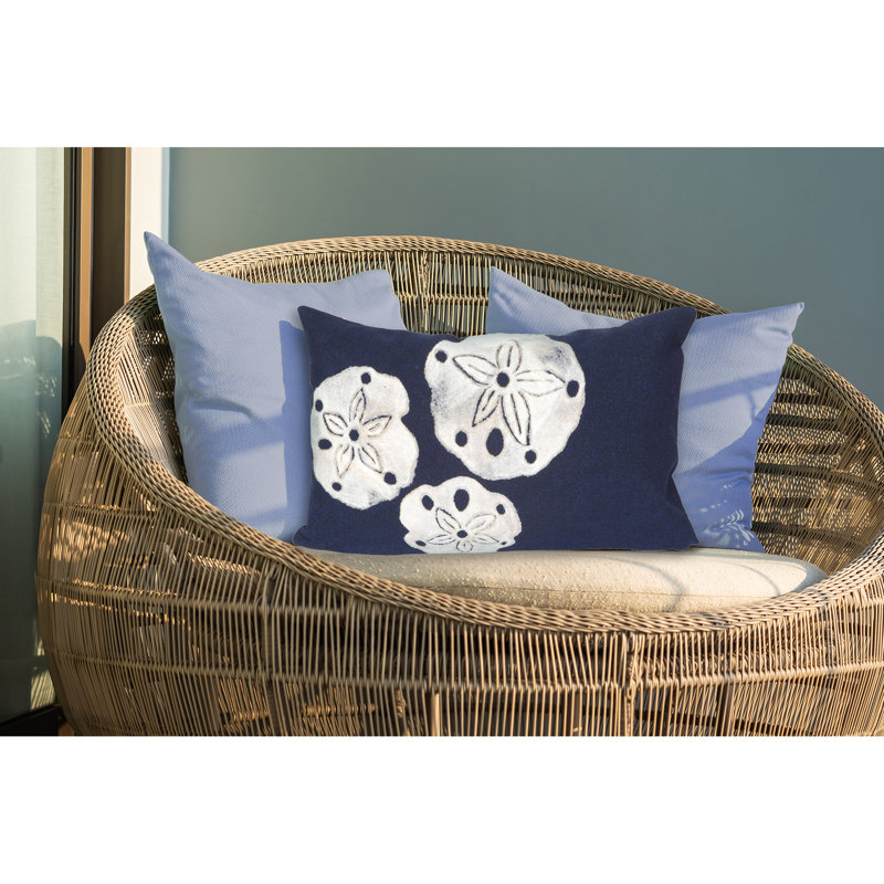  Outdoor Rectangular Pillow Cover & Insert, Blue