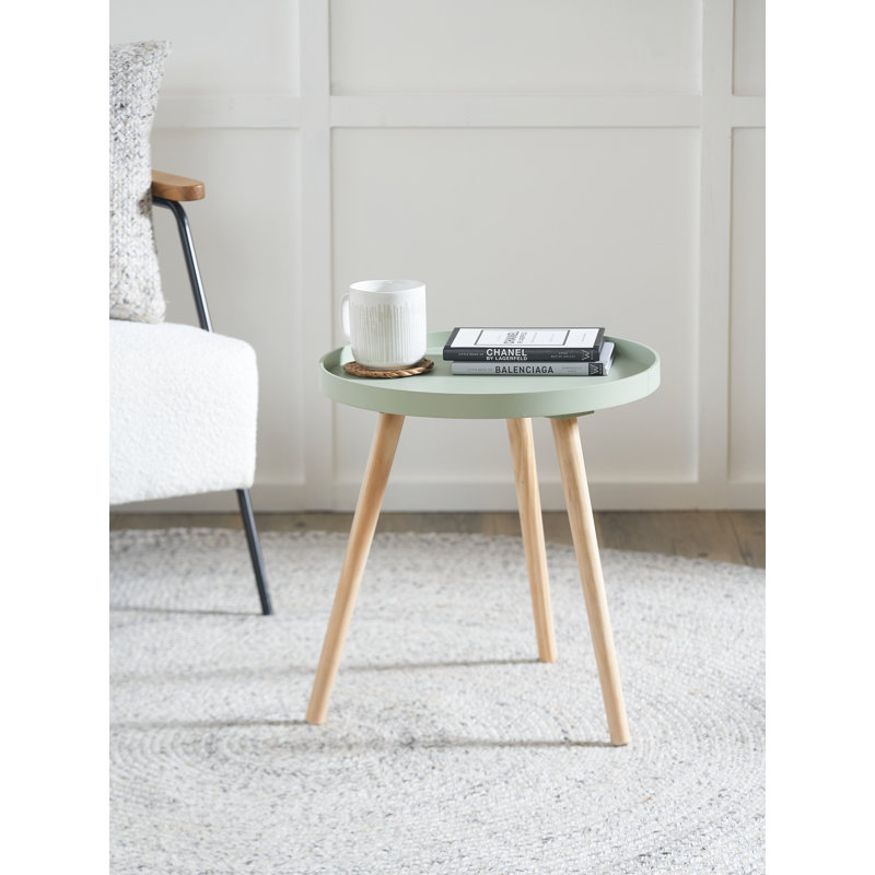 Margaux Tray Top End Table, Brown, Sage