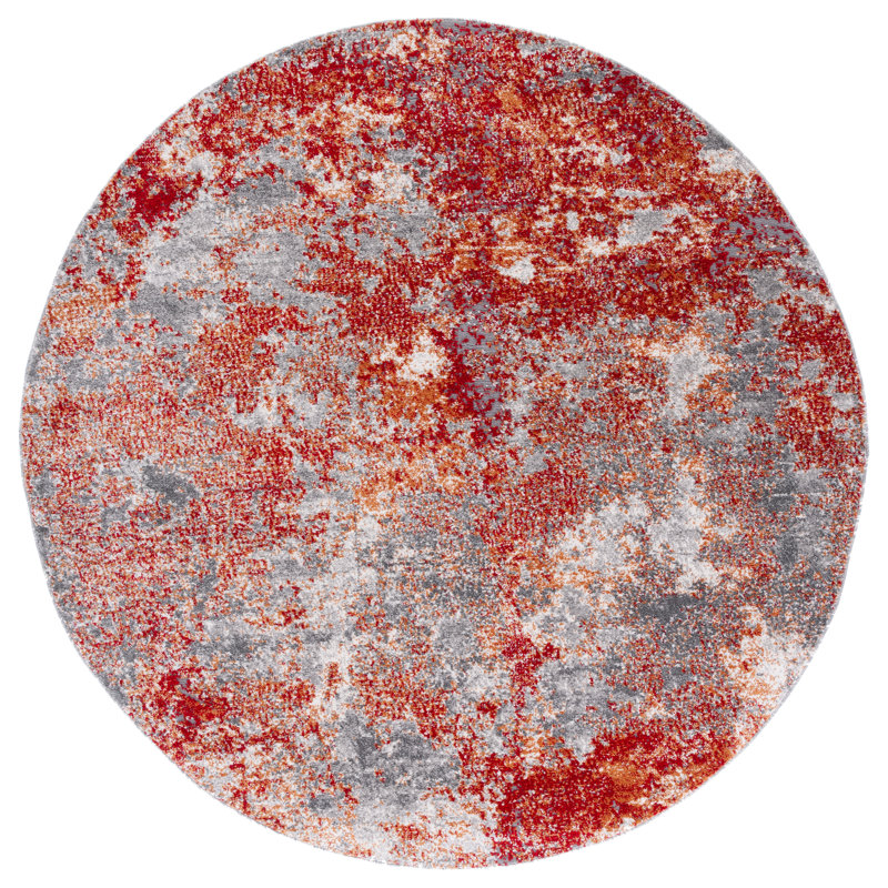 Aston Performance Abstract Rug, Round 6'7"